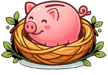 PiggyNest mascot
